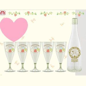 Sumikkogurashi - Strawberry Fair - Plastic Wine Champagne Glass Set